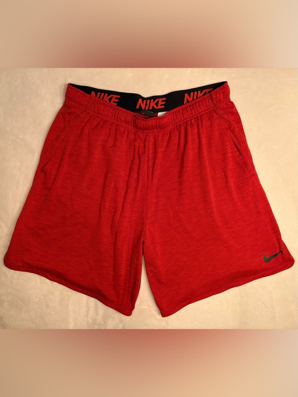 Nike | XXL | Red Dri-Fit Basketball Shorts with Pockets and Drawstrings 2XL